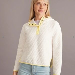 Marine Layer Snap Oatmeal Hoodie